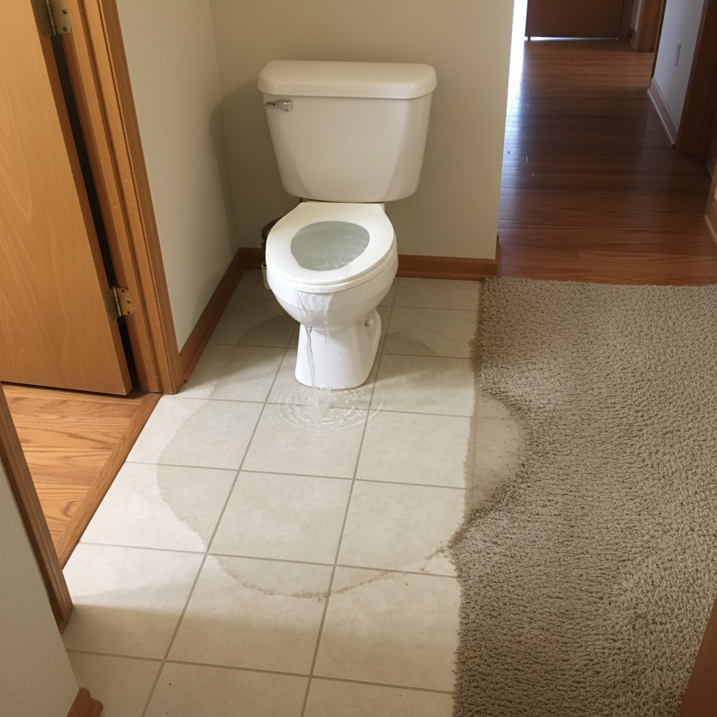 Toilet Overflow Cleanup
