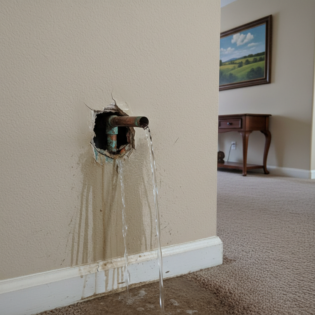 Burst Pipe Repair and Cleanup