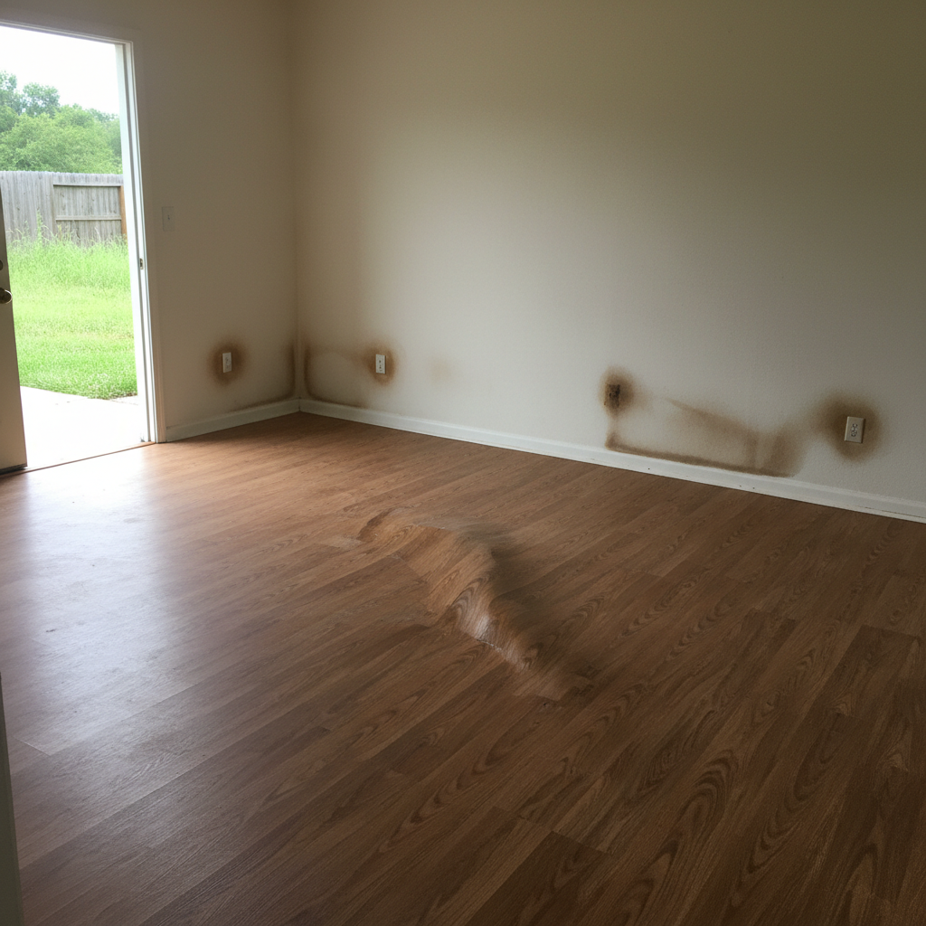 Water damage-related mold removal