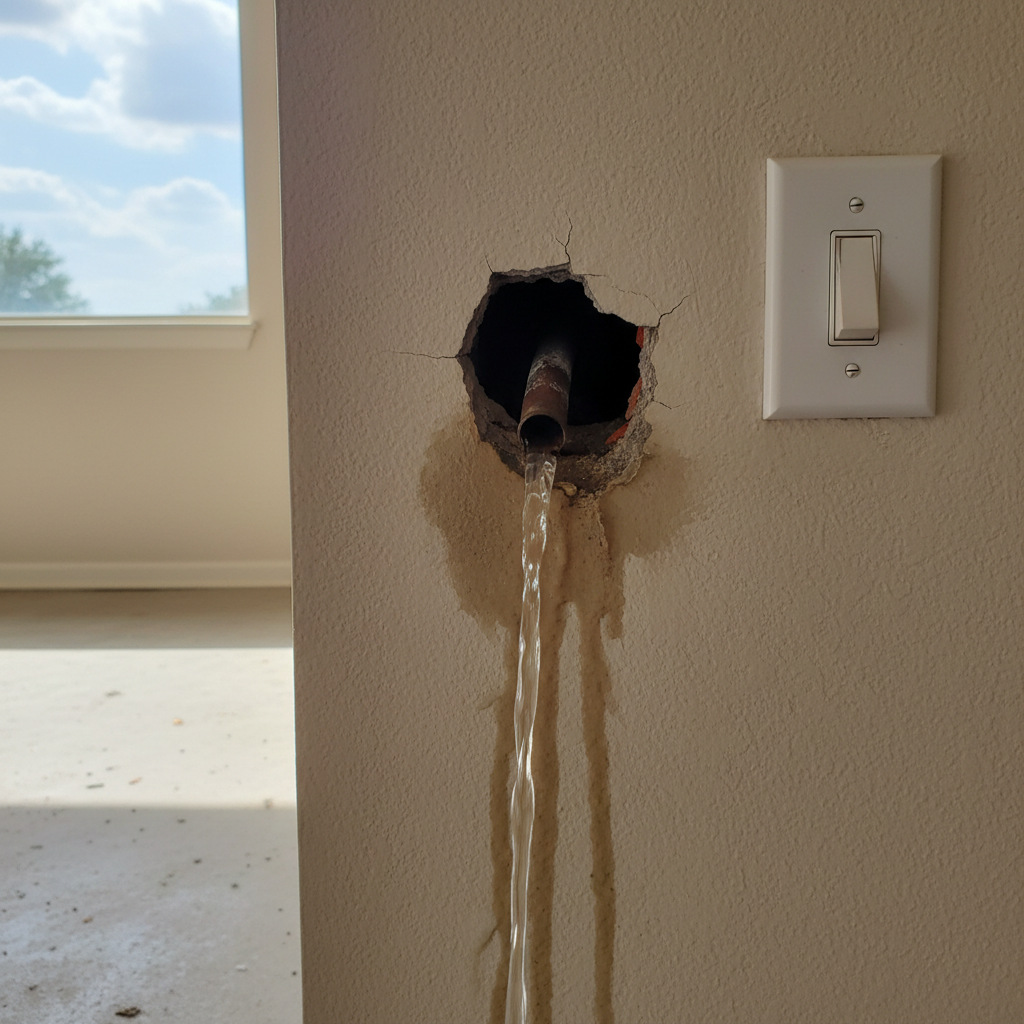 Burst Pipe Repair and Cleanup