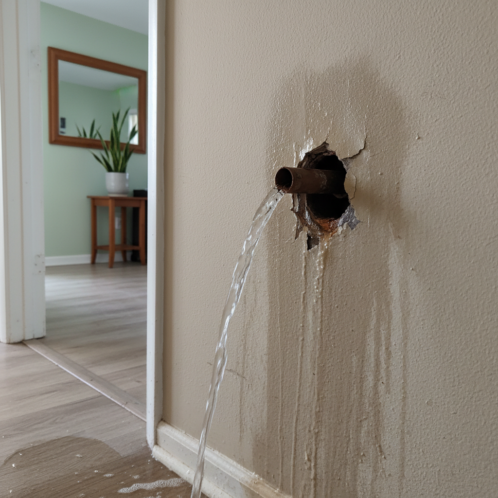 Burst Pipe Repair and Cleanup