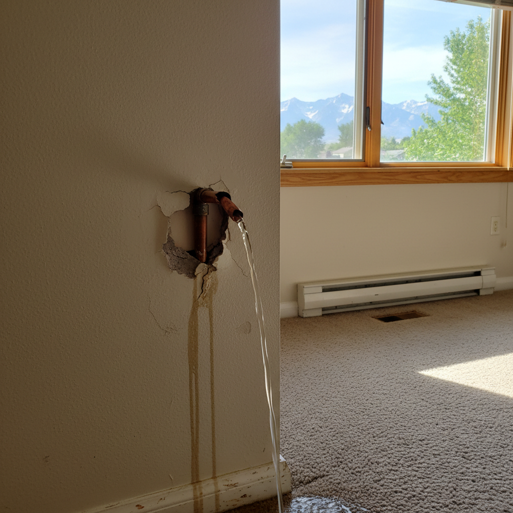 Burst Pipe Repair and Cleanup in Cedar Valley