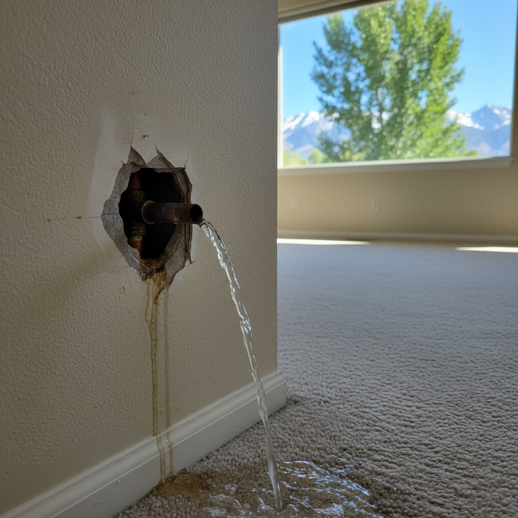 Burst Pipe Repair and Cleanup
