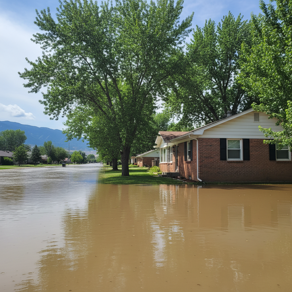 Flood cleanup in Herriman