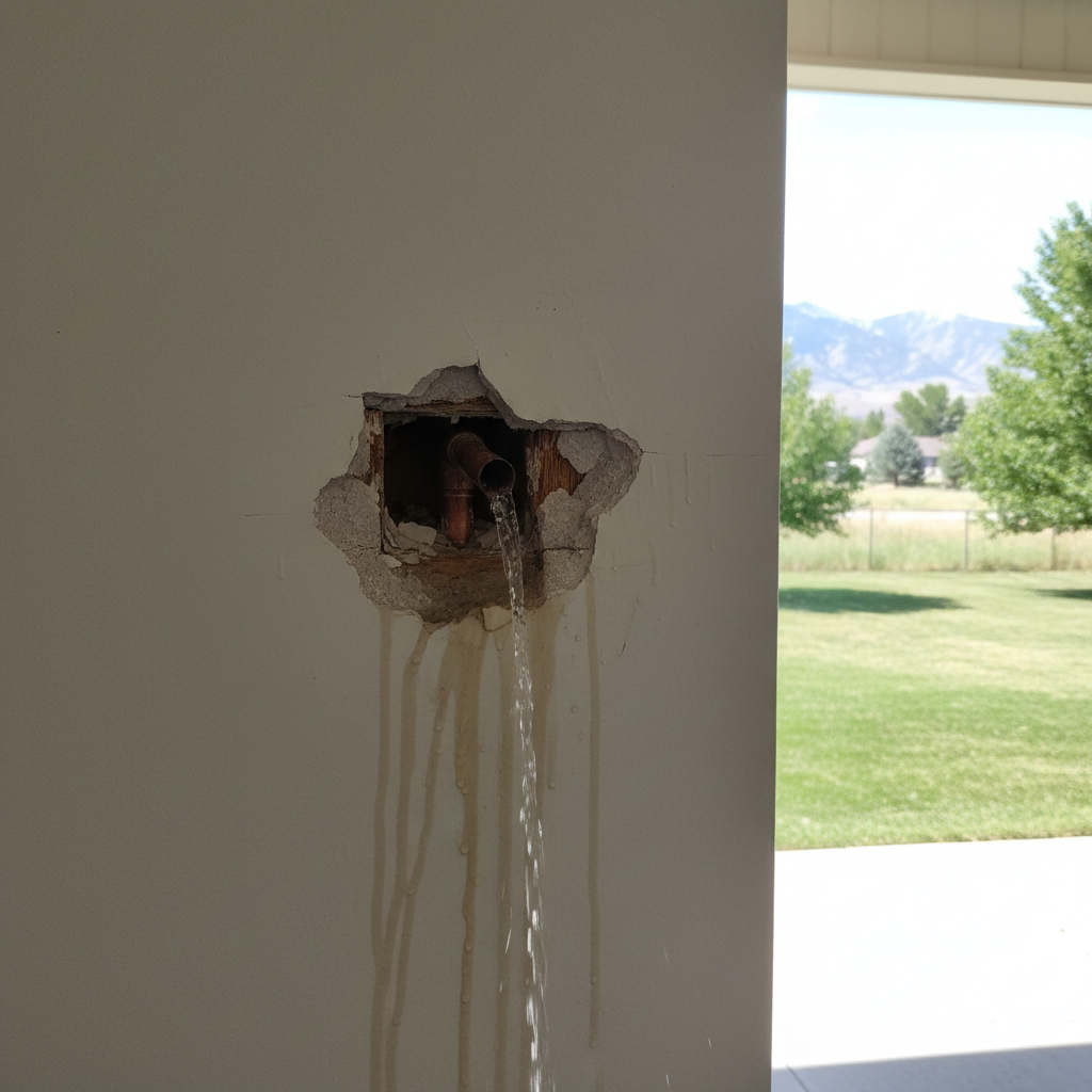Burst Pipe Repair and Cleanup in Herriman
