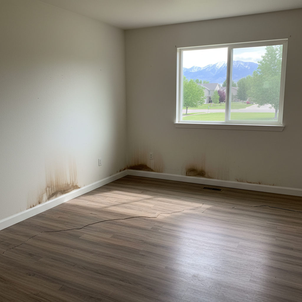 Hardwood Floor Water Damage Restoration in Herriman