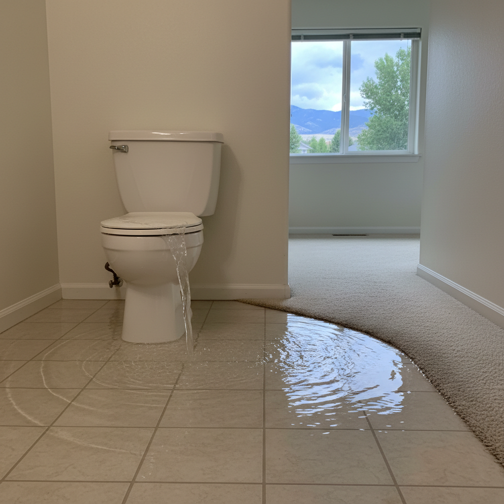 Toilet Overflow Cleanup in Lehi