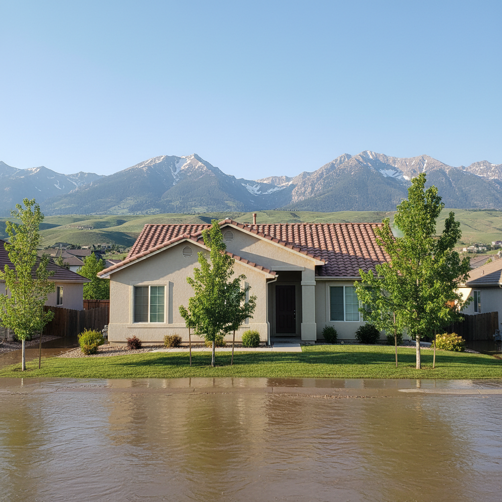 Flood cleanup in Magna