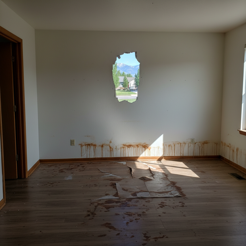 Hardwood Floor Water Damage Restoration in Magna
