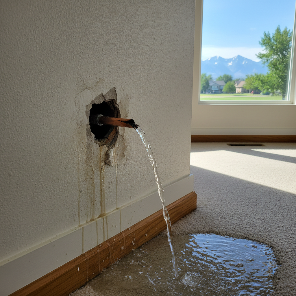 Burst Pipe Repair and Cleanup