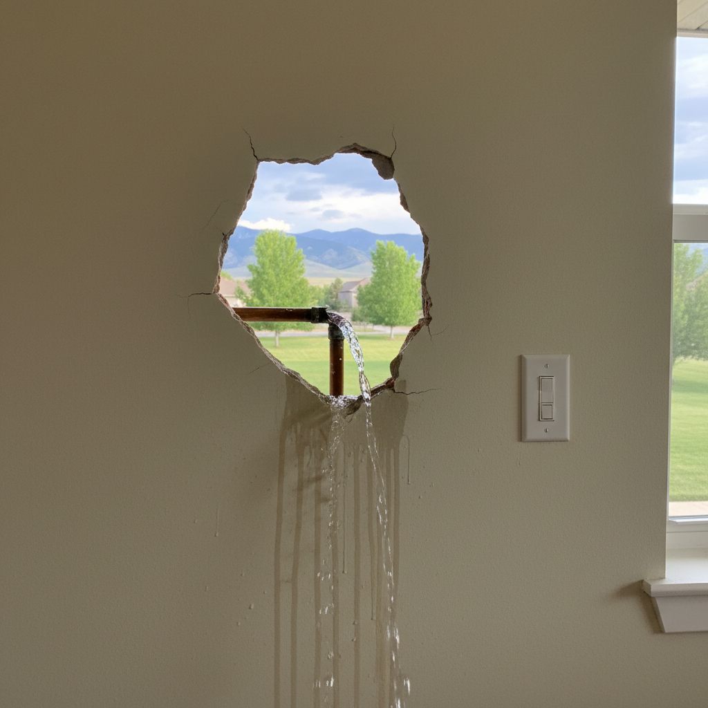 Burst Pipe Repair and Cleanup