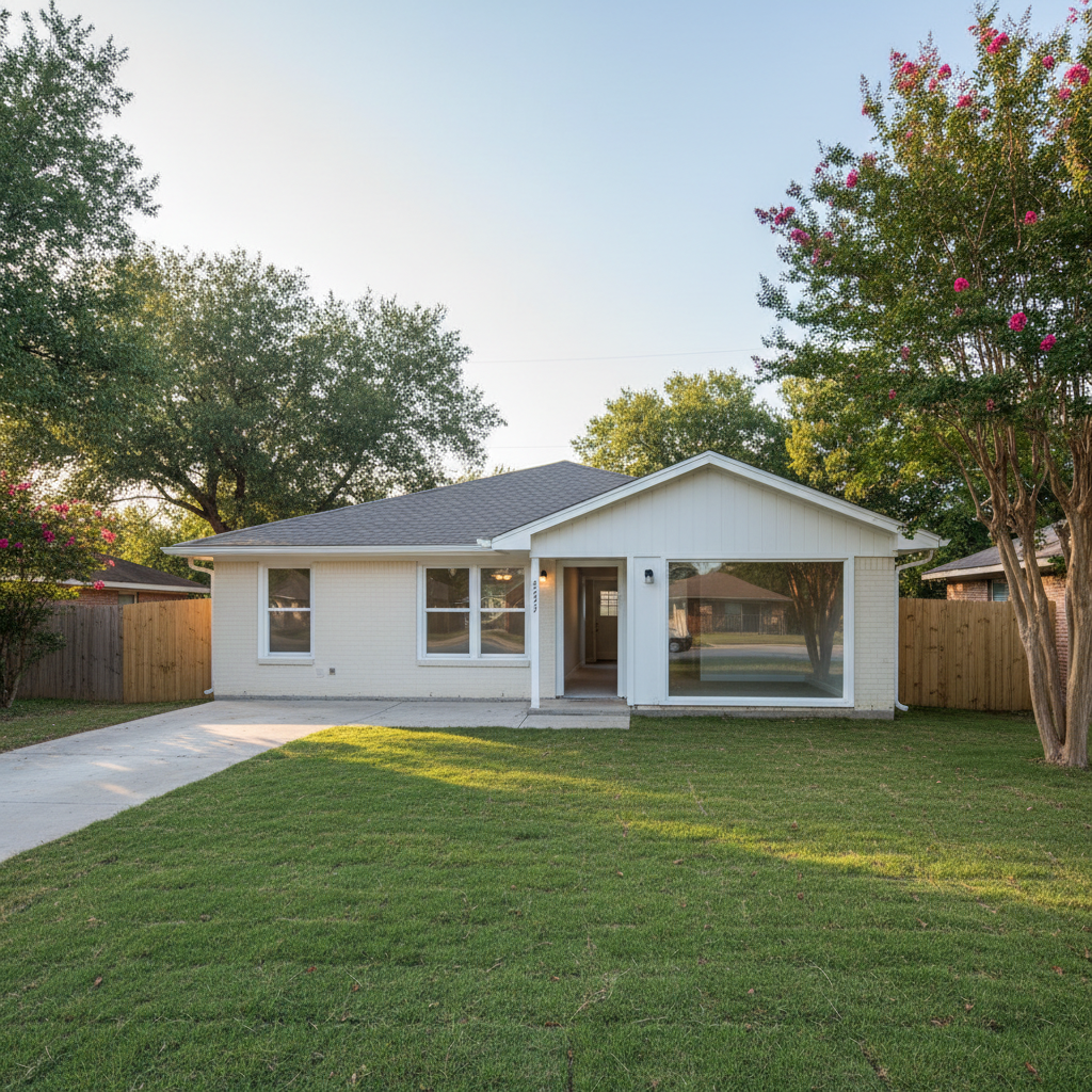 Completed water damage restoration work at a residential property in Grapevine, TX
