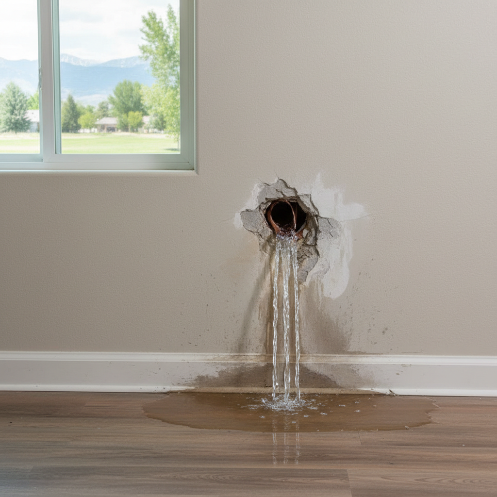 Burst Pipe Repair and Cleanup