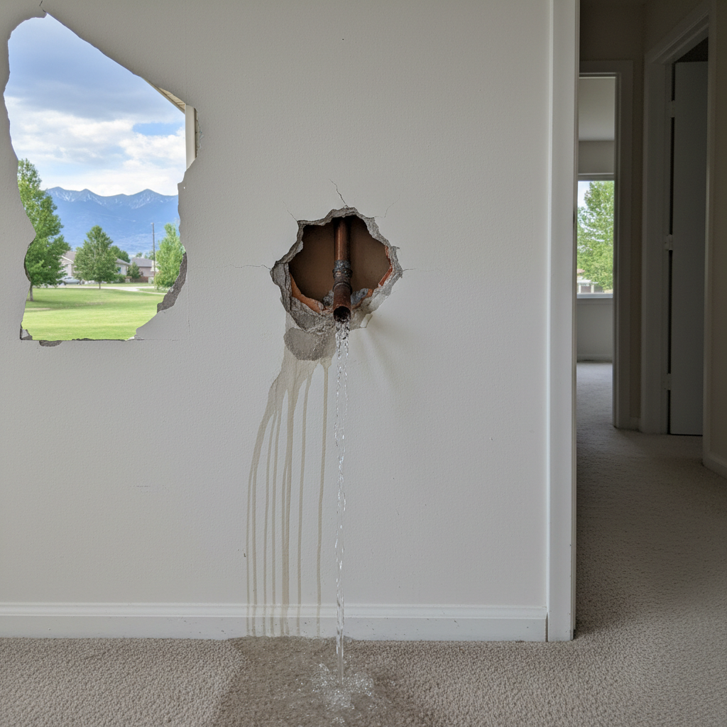 Burst Pipe Repair and Cleanup