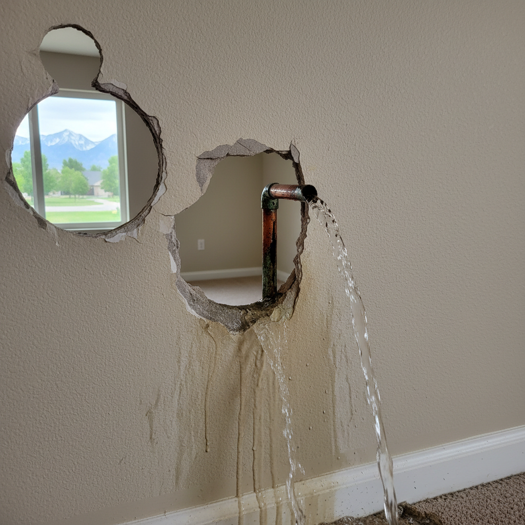 Burst Pipe Repair and Cleanup in South Jordan