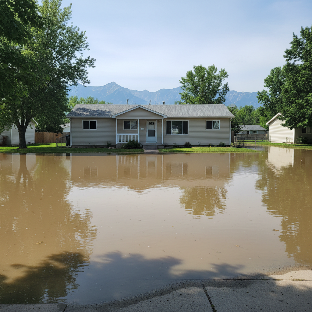 Flood cleanup in Spanish Fork