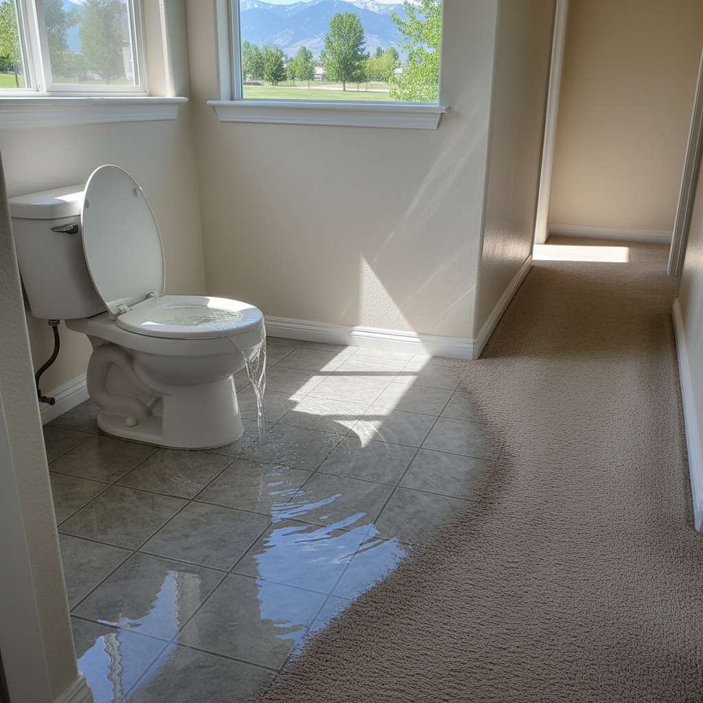 Toilet Overflow Cleanup in Spanish Fork