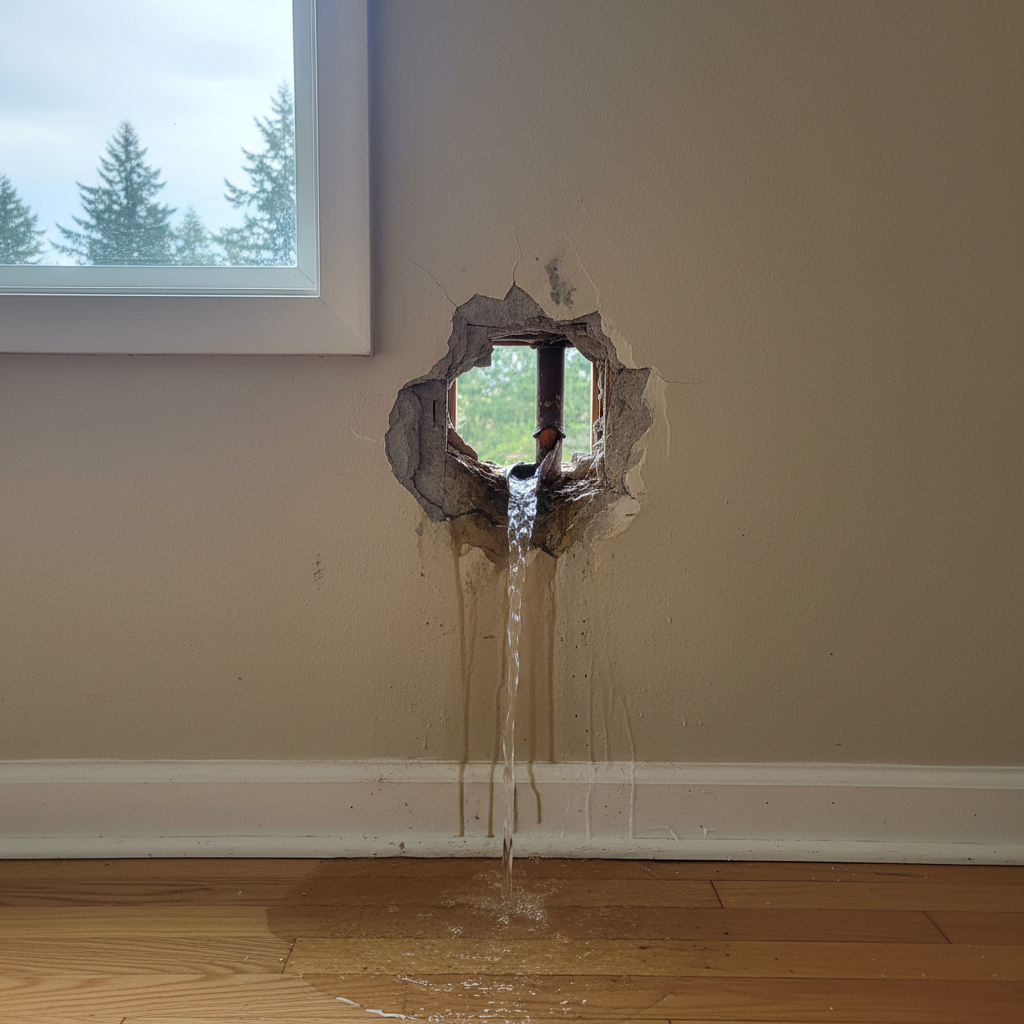 Burst Pipe Repair and Cleanup