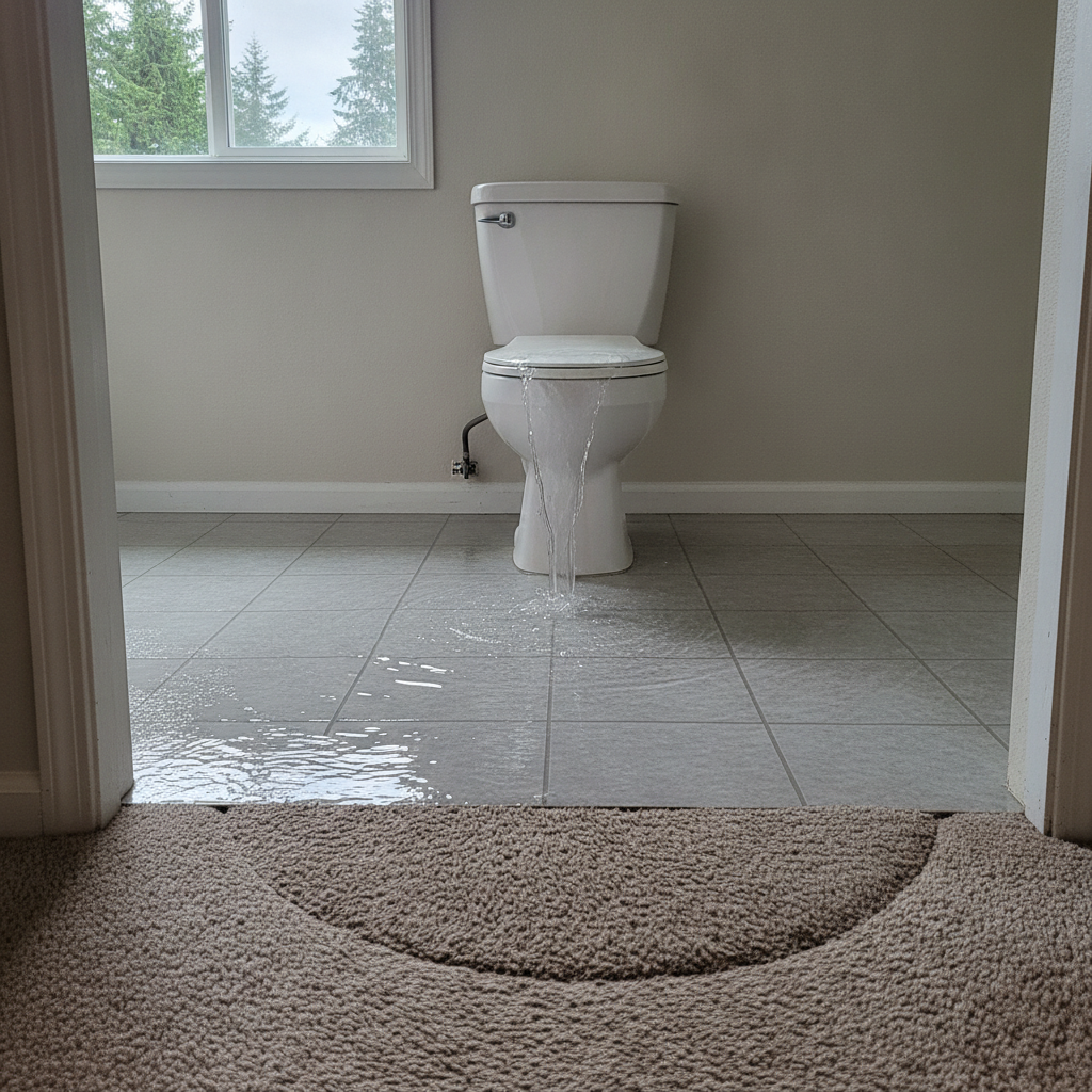 Toilet Overflow Cleanup