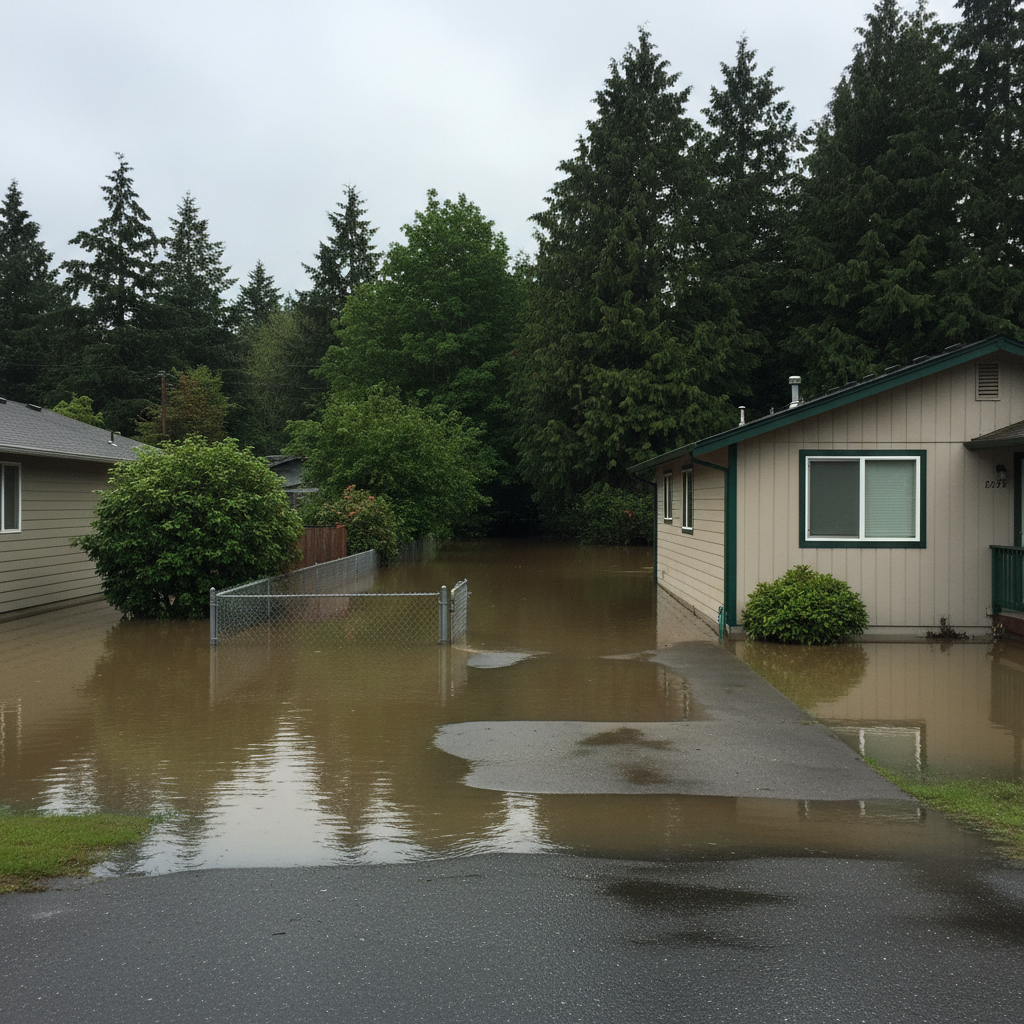 Flood cleanup in Bellevue