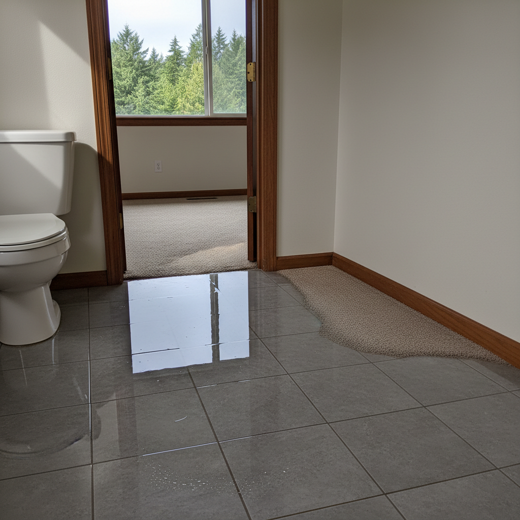 Toilet Overflow Cleanup in Bellevue