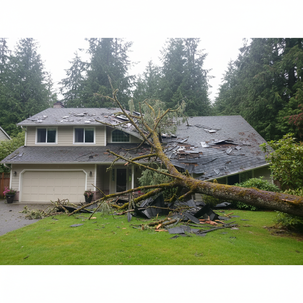 Storm Damage Restoration in Bellevue