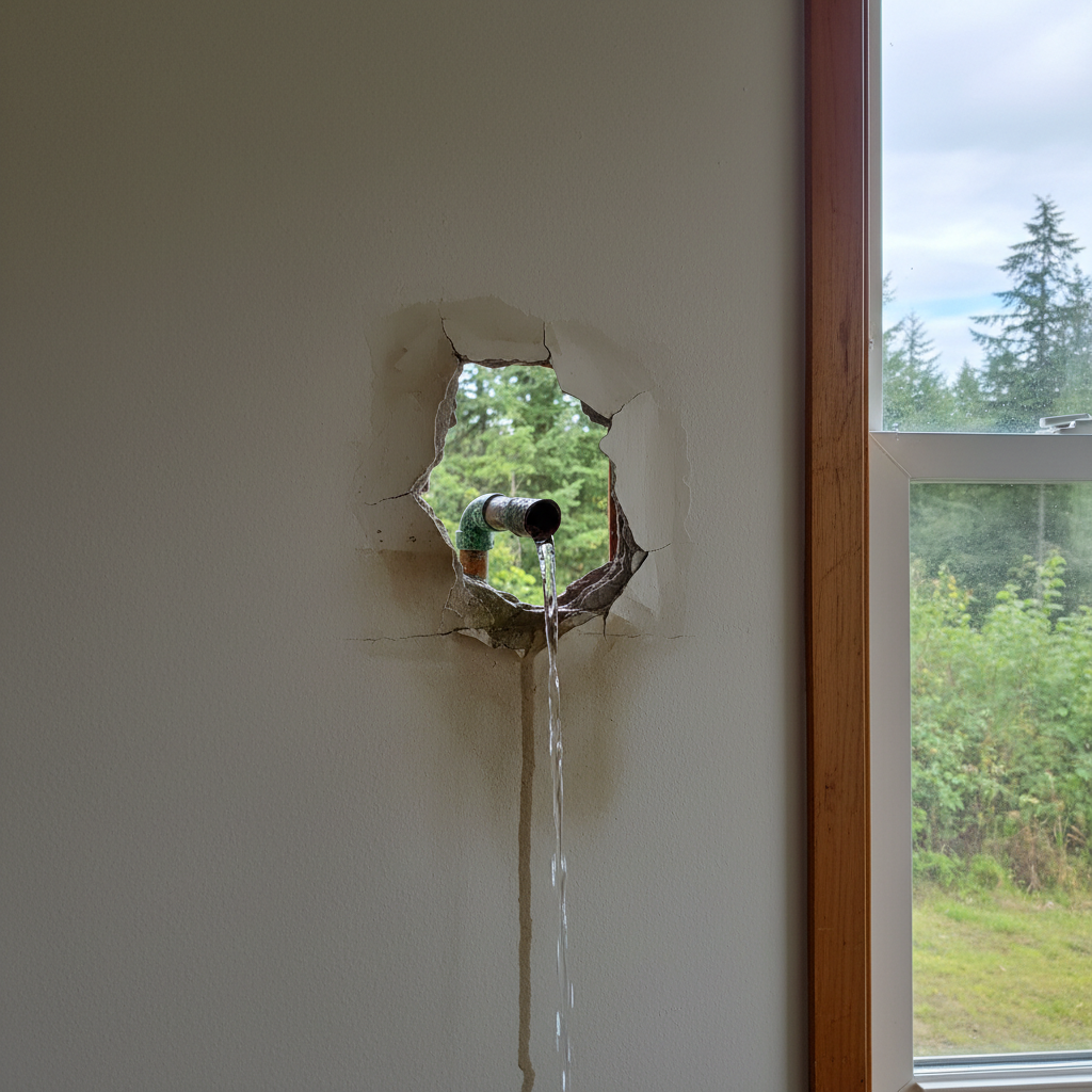 Burst Pipe Repair and Cleanup in Black Diamond
