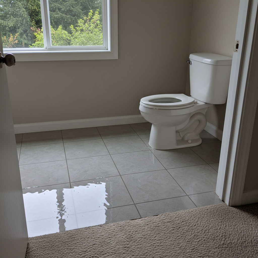 Toilet Overflow Cleanup in Black Diamond