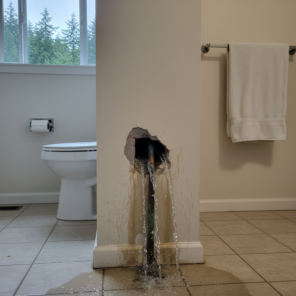 Burst Pipe Repair and Cleanup