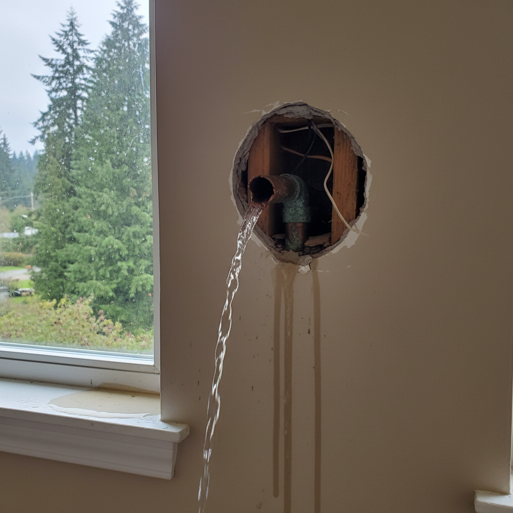 Burst Pipe Repair and Cleanup