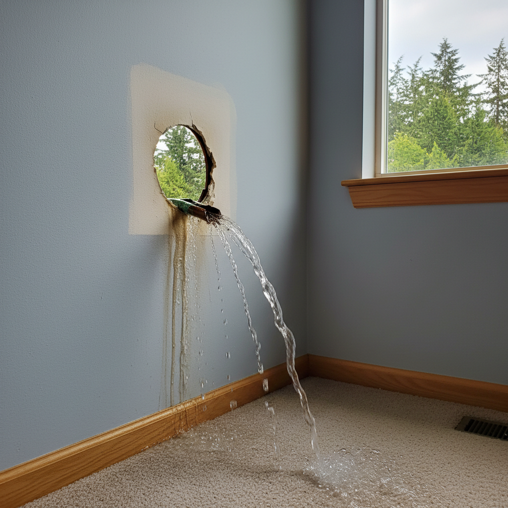Burst Pipe Repair and Cleanup