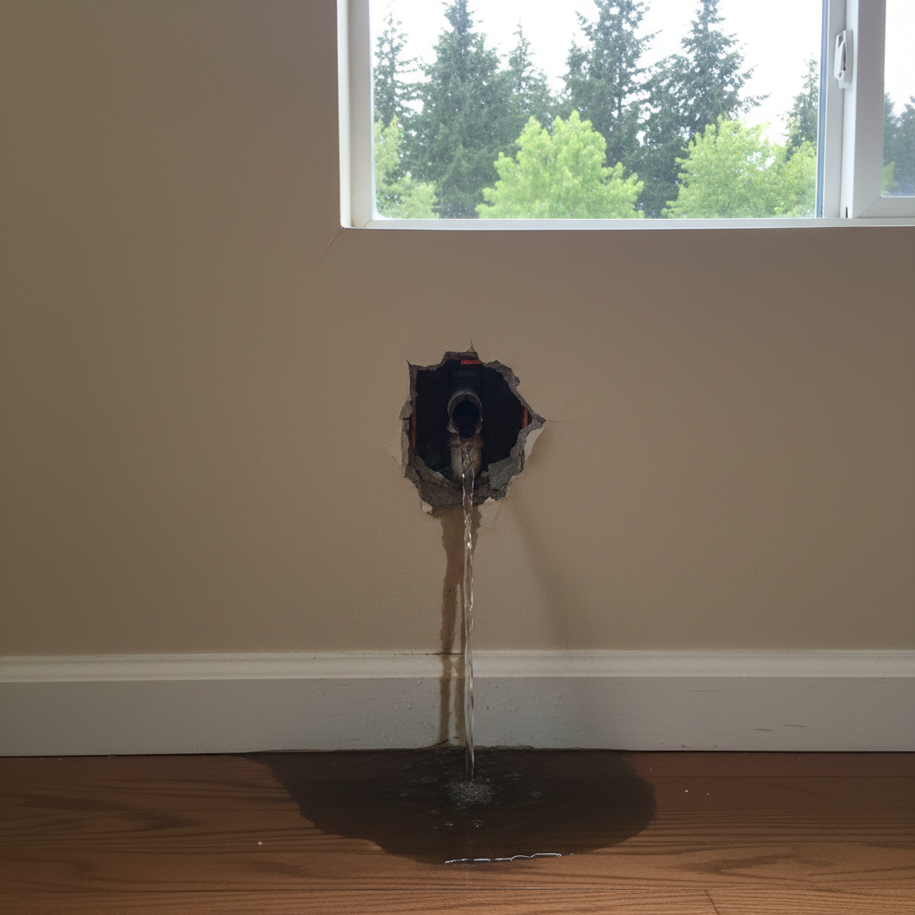 Burst Pipe Repair and Cleanup in Everett