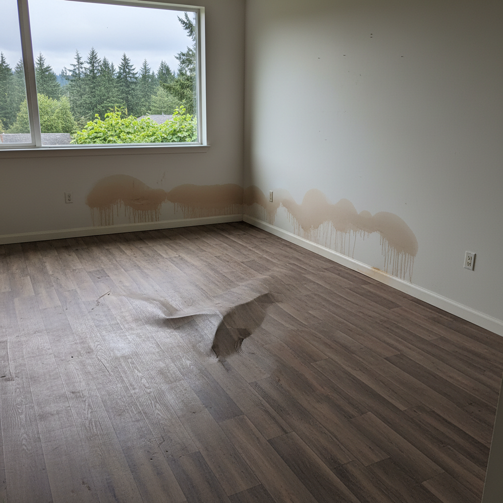 Hardwood Floor Water Damage Restoration in Everett