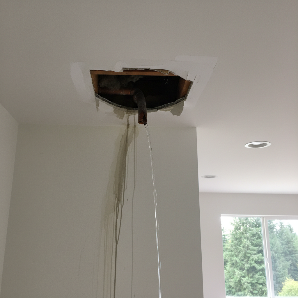 Burst Pipe Repair and Cleanup