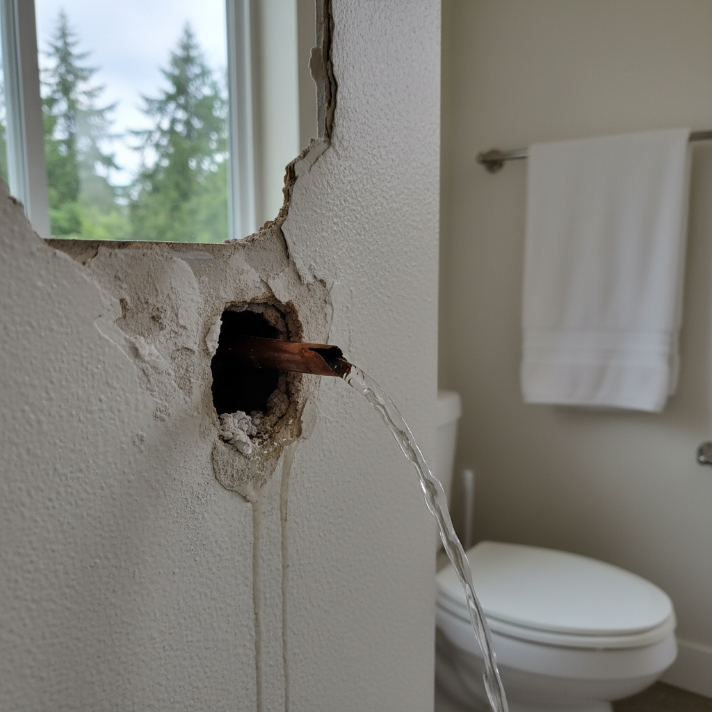 Burst Pipe Repair and Cleanup