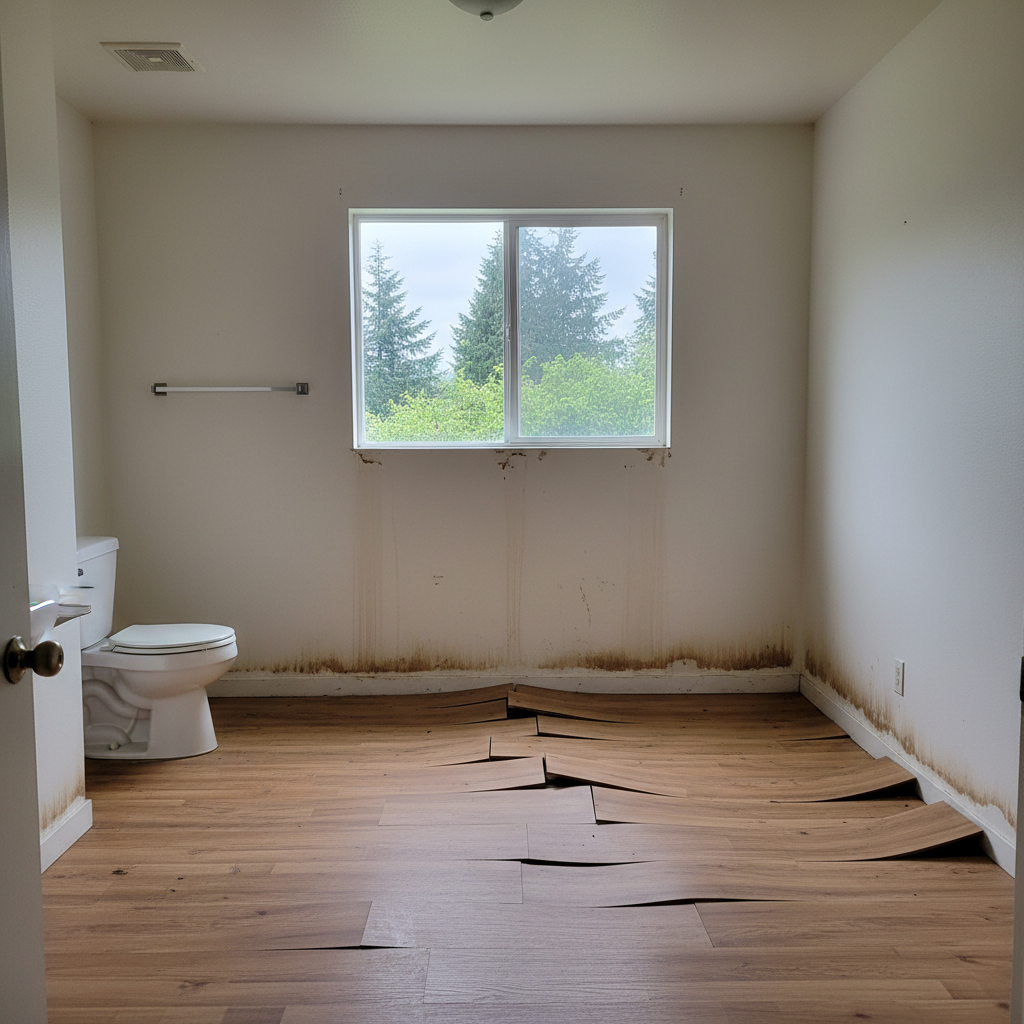 Hardwood Floor Water Damage Restoration in Granite Falls