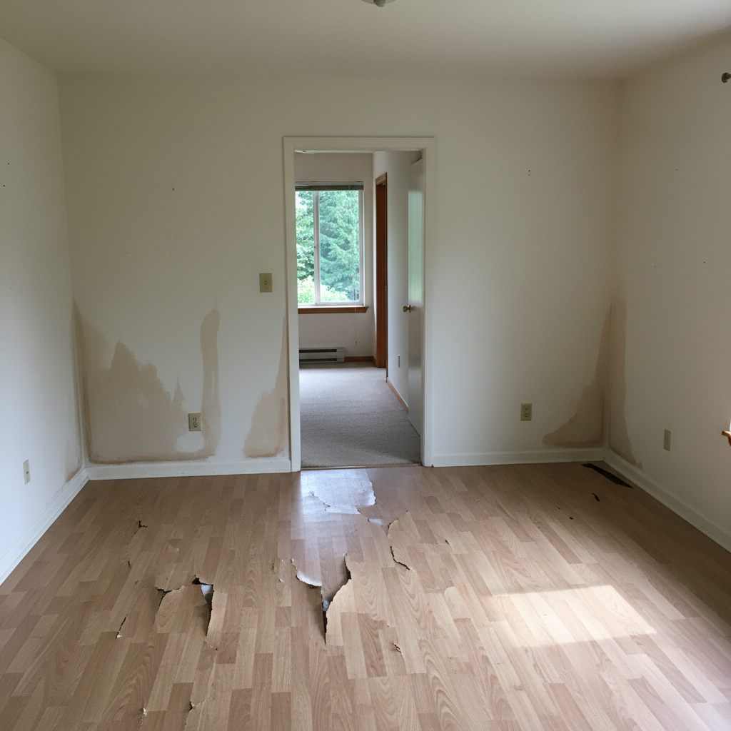 Hardwood Floor Water Damage Restoration in Hobart