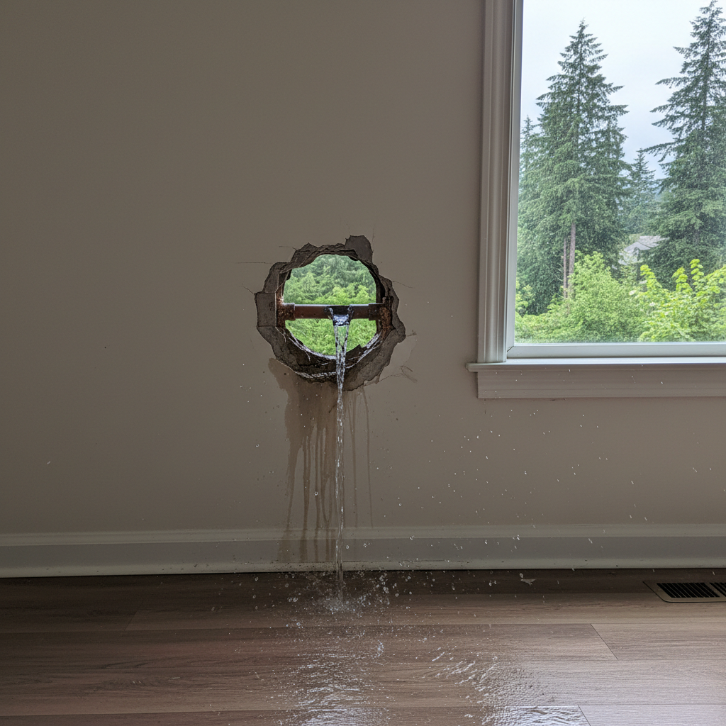 Burst Pipe Repair and Cleanup