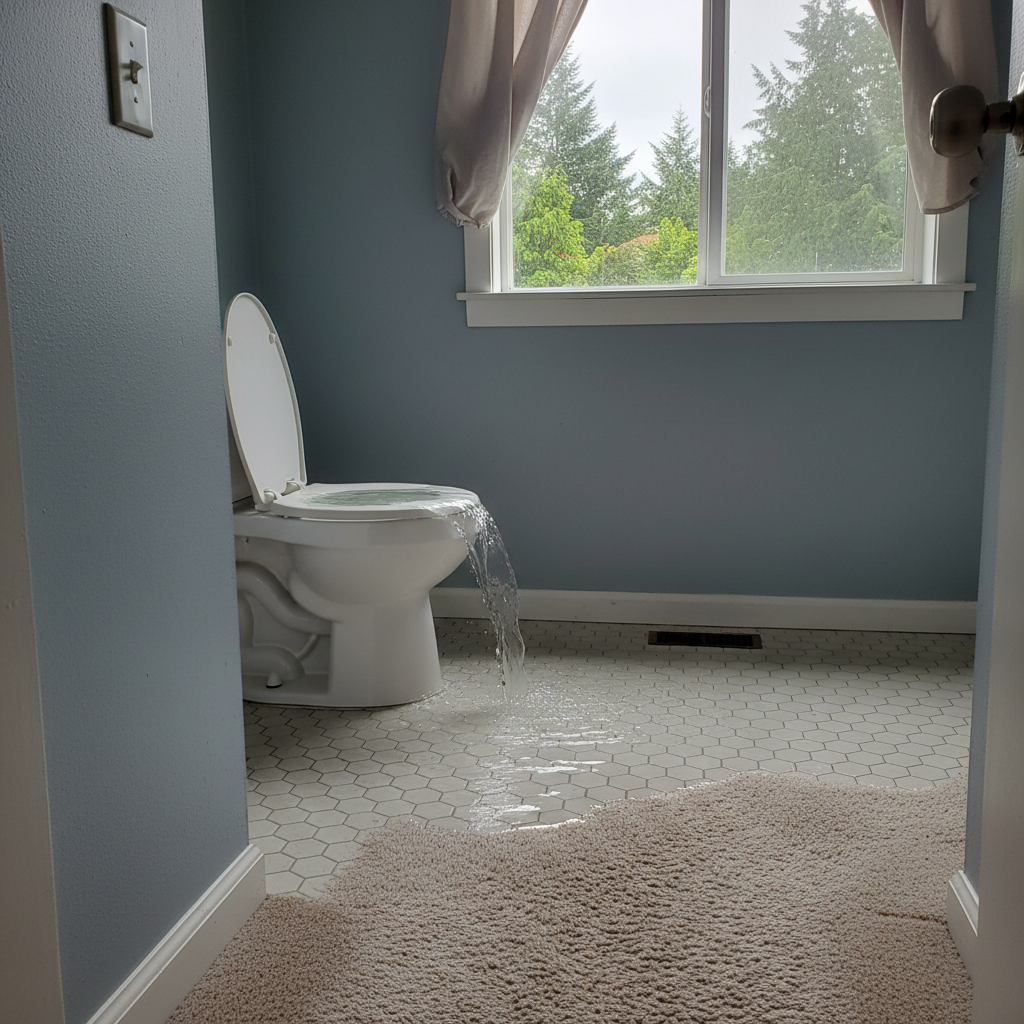 Toilet Overflow Cleanup