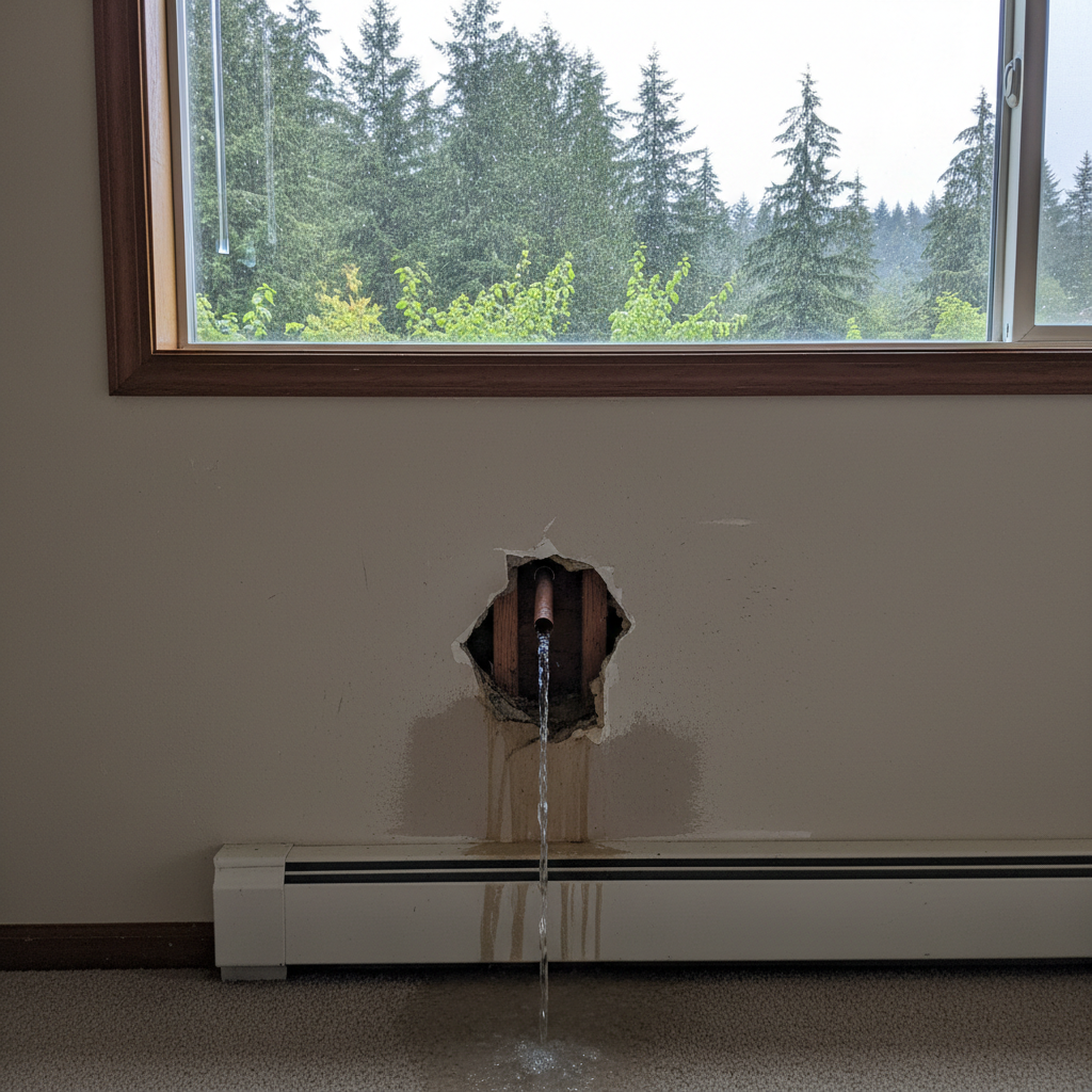 Burst Pipe Repair and Cleanup