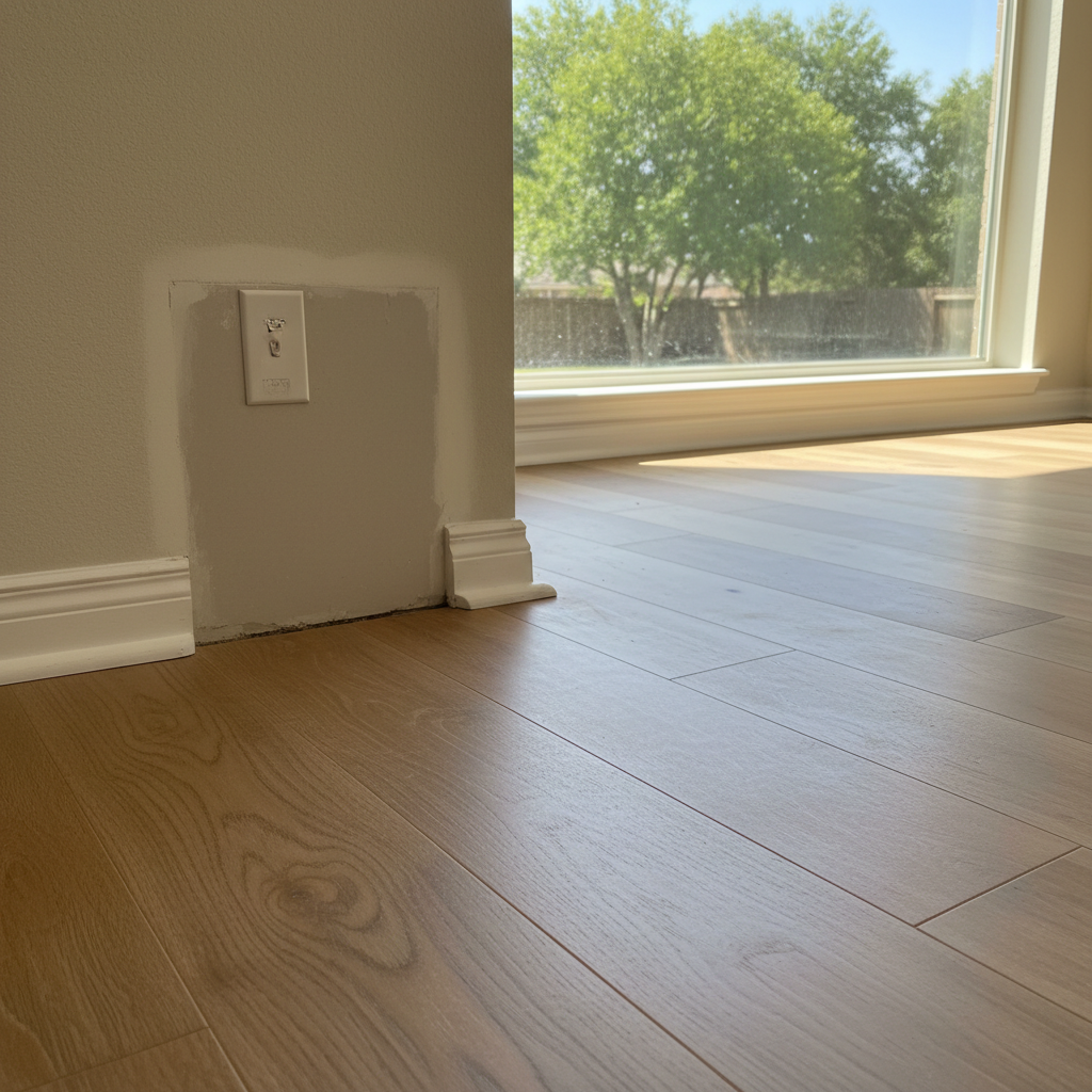 Completed emergency water cleanup work at a residential property in Prosper, TX