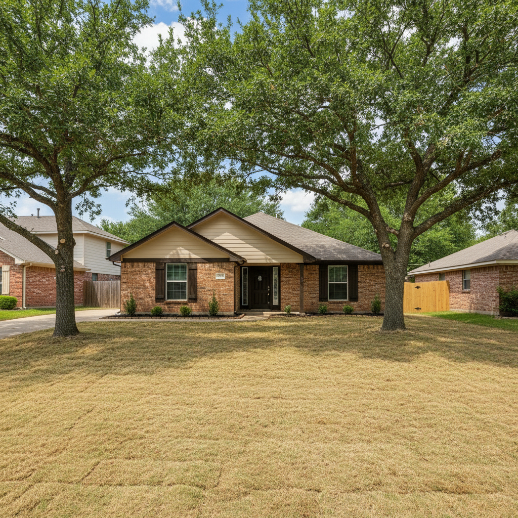 Completed water damage cleanup work at a residential property in Rowlett, TX