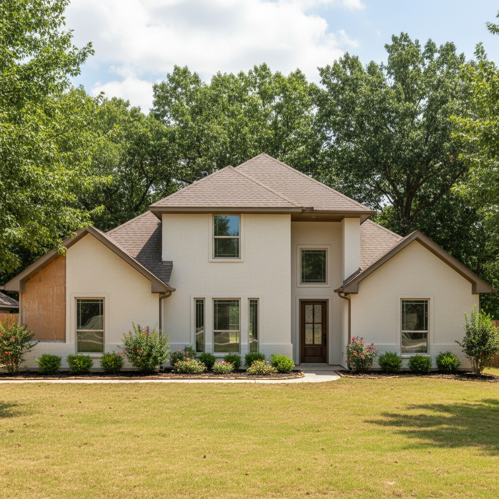 Completed mold remediation work at a residential property in Sadler, TX