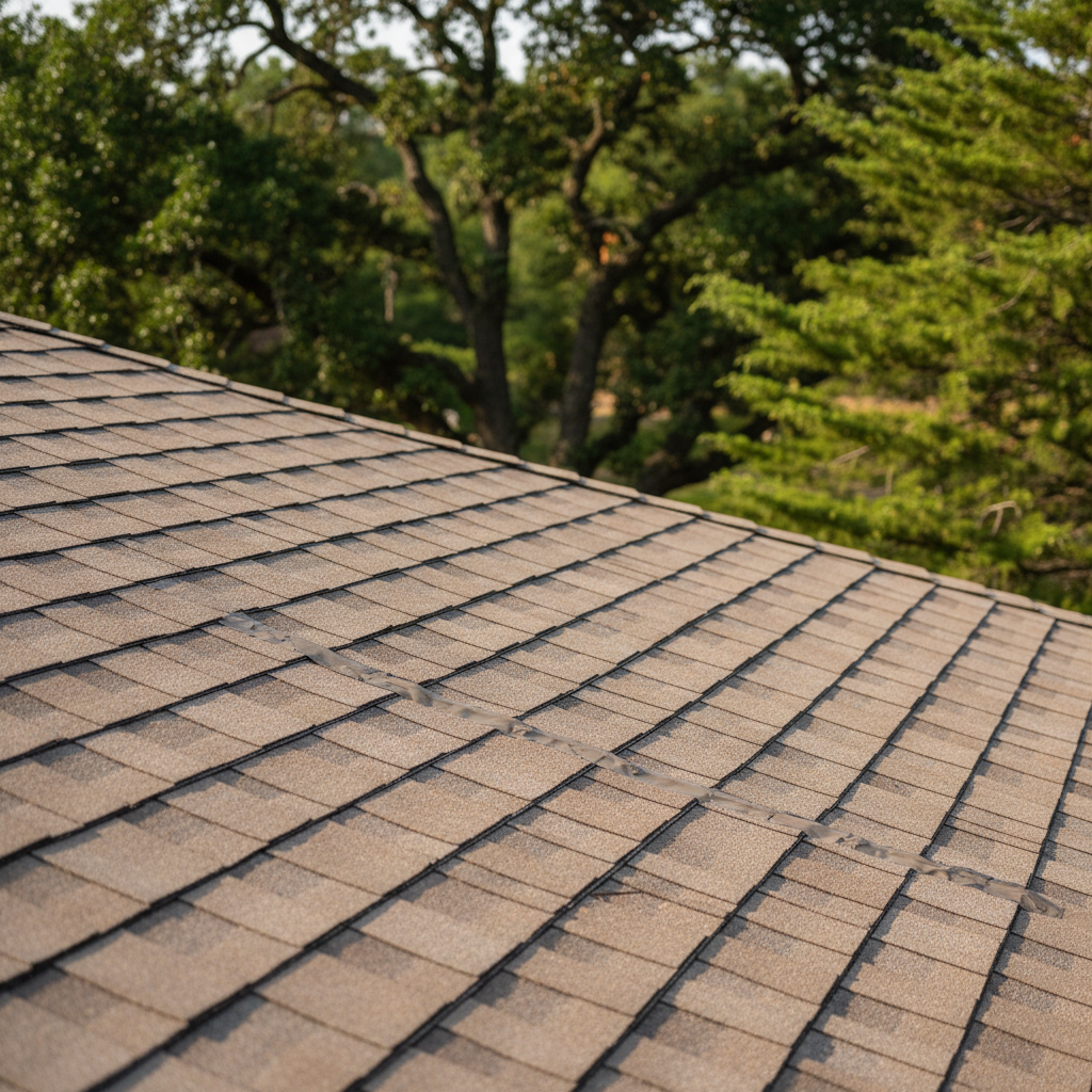 Completed roof leak water damage repair work at a residential property in Wylie, TX