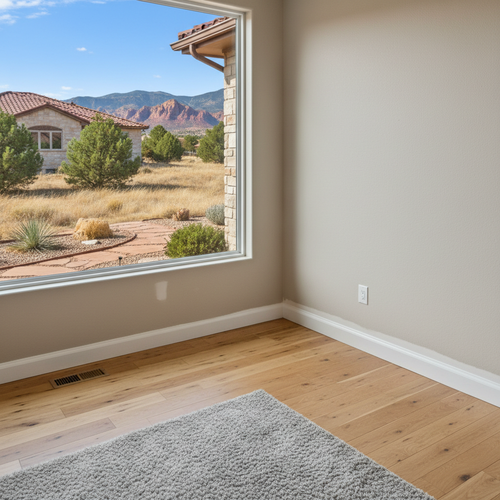 Completed water damage restoration work at a residential property in Cedar Valley, UT