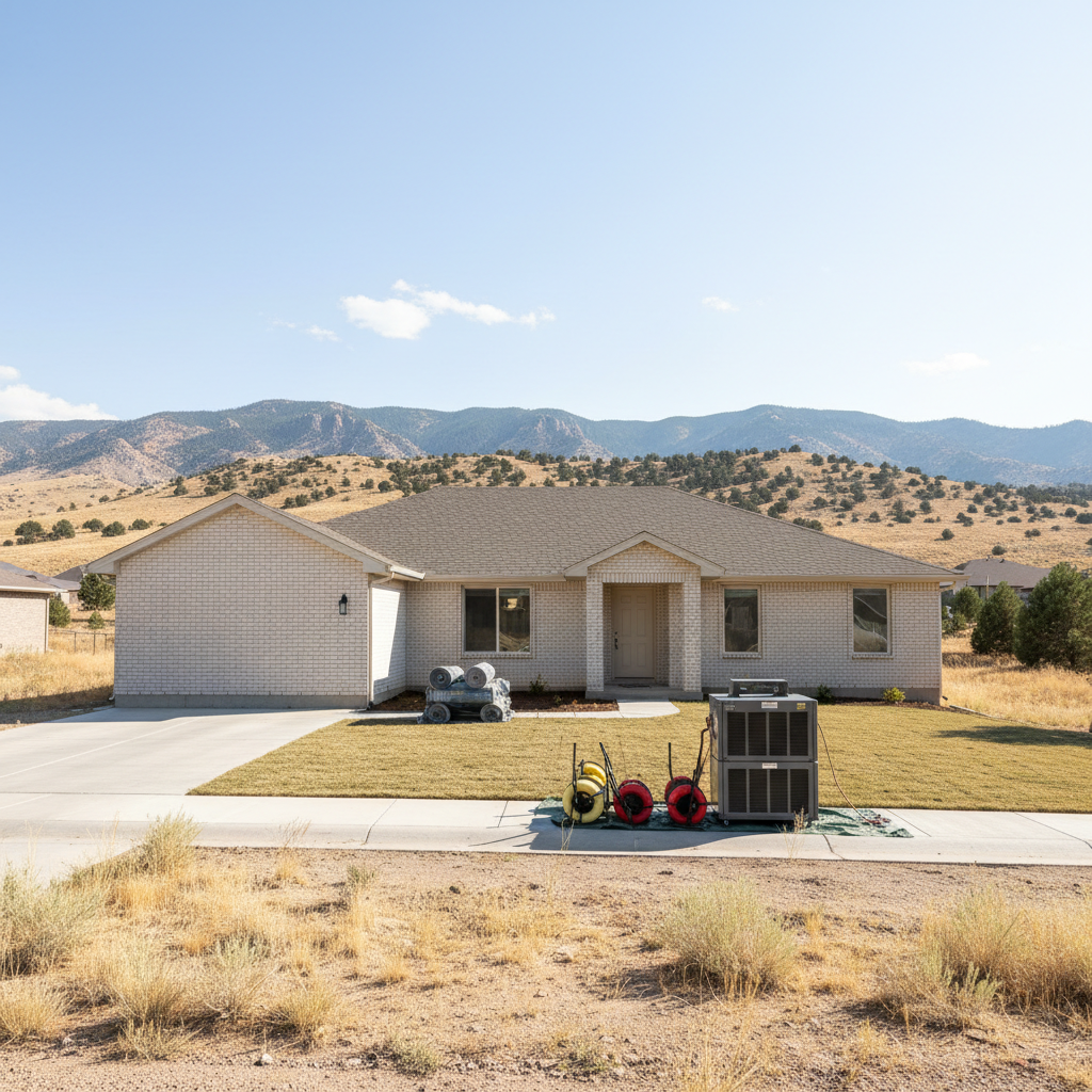 Completed flood cleanup work at a residential property in Orem, UT