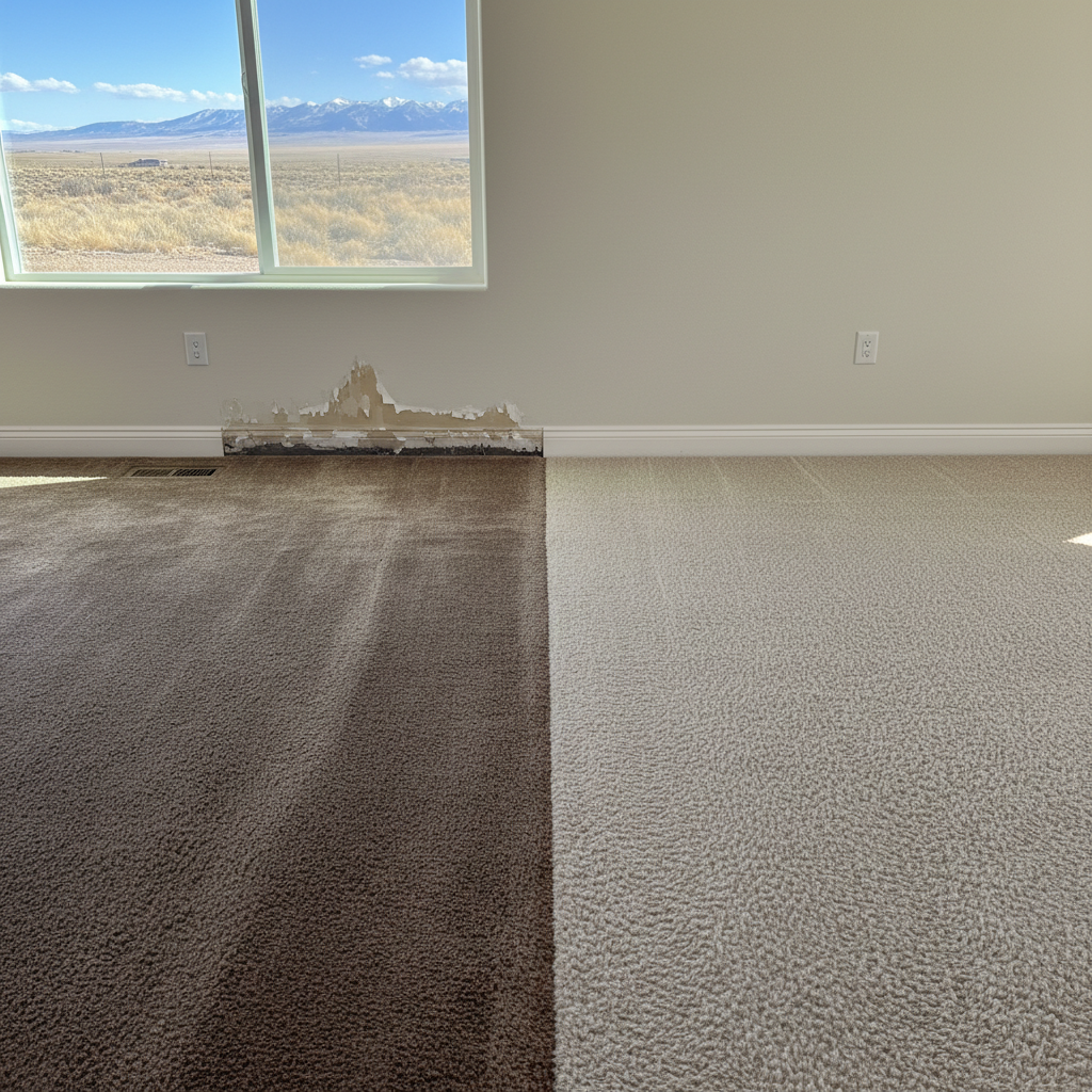 Completed flood damage restoration work at a residential property in Salem, UT