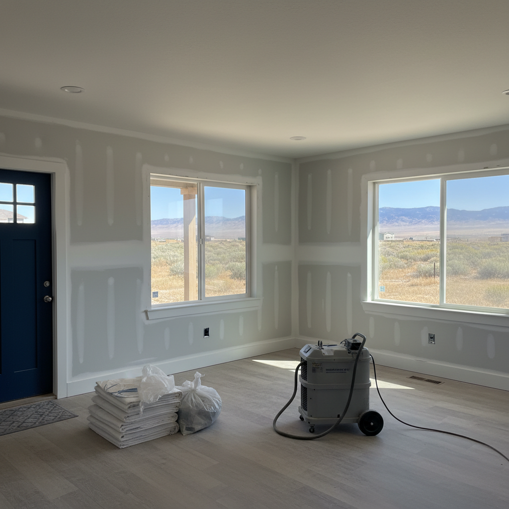 Completed mold remediation work at a residential property in Saratoga Springs, UT