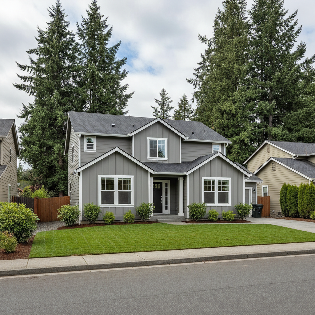 Completed storm damage restoration work at a residential property in Enumclaw, WA