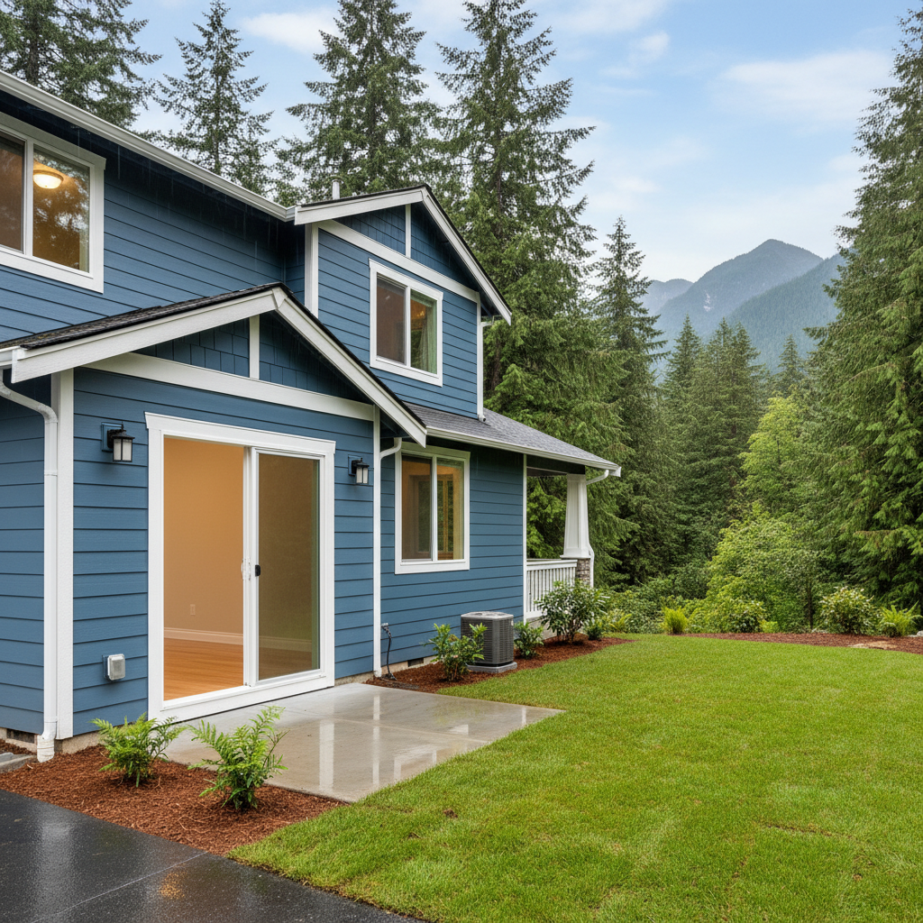 Completed water damage restoration work at a residential property in Gold Bar, WA